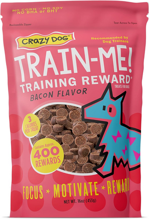Crazy Dog Train-Me! Training Treats Bacon Flavor For Dogs (16 oz) - Training Dog Treats 1