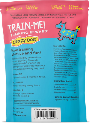Crazy Dog Train-Me! Training Treats Bacon Flavor For Dogs (16 oz) - Training Dog Treats 2
