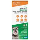 Credelio Quattro Flavored Chewable Tablets for Dogs, 12.1 to 25 lbs, 6 tablets