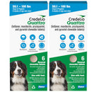 Credelio Quattro Flavored Chewable Tablets for Dogs - 50.1 to 100 lbs (Blue) / 12 Chewable Tablets (12 month supply)