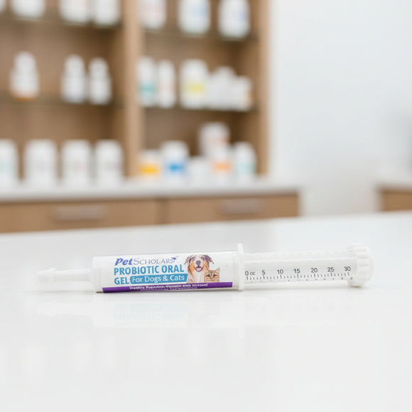 Pet Scholars Probiotic Oral Gel for Dogs & Cats, 30 cc