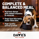 Dave’s Pet Food 95% Premium Chicken & Beef Pate Limited Ingredient Grain-Free Canned Wet Dog Food 13-oz can case of 12