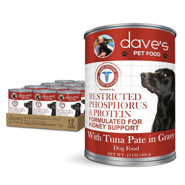 Dave's Pet Food Restricted Diet Phosphorus & Protein Kidney Support (Tuna Pate in Gravy Wet Food) For Dog
