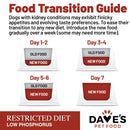 Dave's Pet Food Restricted Diet Phosphorus & Protein Kidney Support (Tuna Pate in Gravy Wet Food) For Dog