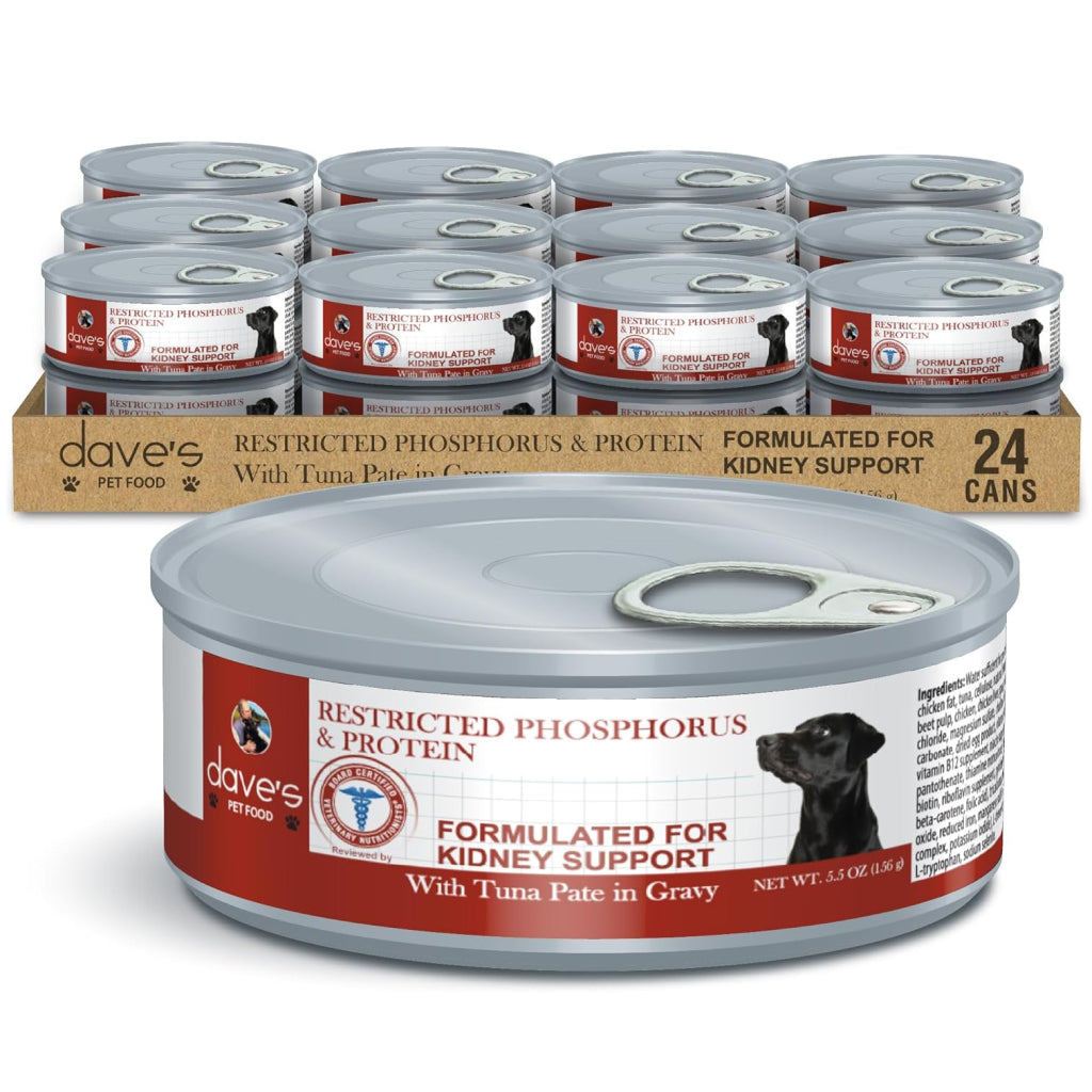 Dave's Pet Food Restricted Phosphorus Tuna Pate Gravy Dog Food
