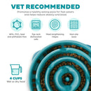 Outward Hound Fun Feeder Turquoise Drop For Dogs (Large/Regular)