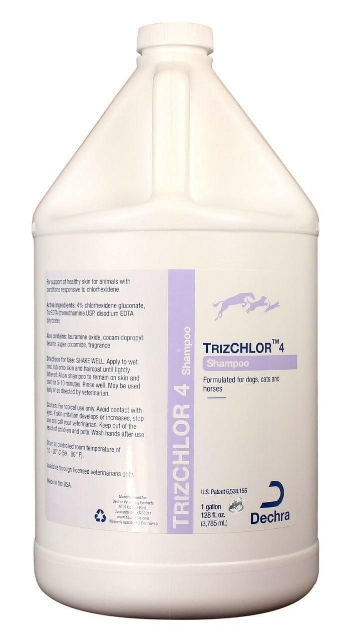 Dechra TrizChlor4 Medicated 4% Chlorhexidine Shampoo for Pets