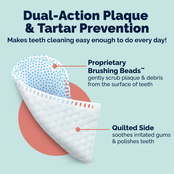 Keep your pet’s mouth fresh with Dentabliss Dental Finger Mitts, designed to remove plaque and reduce tartar in a simple peppermint‑flavored wipe for dogs and cats