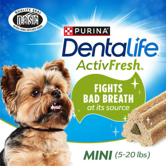 Purina DentaLife ActivFresh Daily Mini Dental Dog Treats benefits