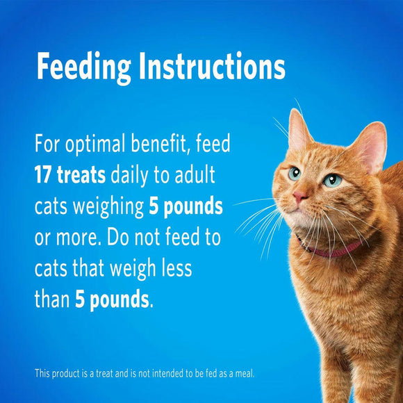 Feeding Instructions of Purina DentaLife Savory Salmon Crunchy Bites Dental Cat Treats 