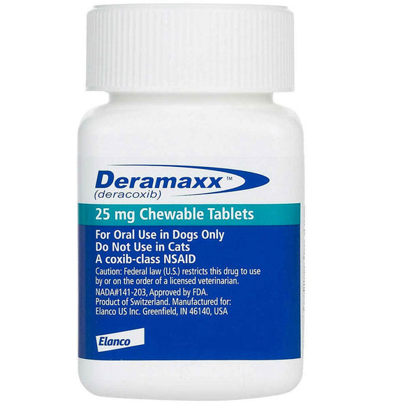 Deramaxx Chewable Tablets for Dogs (Deracoxib) - 25-mg / 1 tablet - Pet Medicine 6