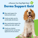 Derma Support Gold for Dogs Healthy Coat Odor & Itching (2 oz) - Dog Hot Spot & Itch Relief 6