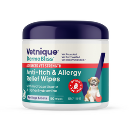 Dermabliss Anti-Itch & Allergy Relief Wipes for Dogs & Cats