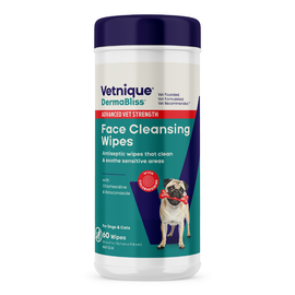 Dermabliss Advanced Vet Strength Face Cleansing Wipes 60 ct - Pet Wipes 1