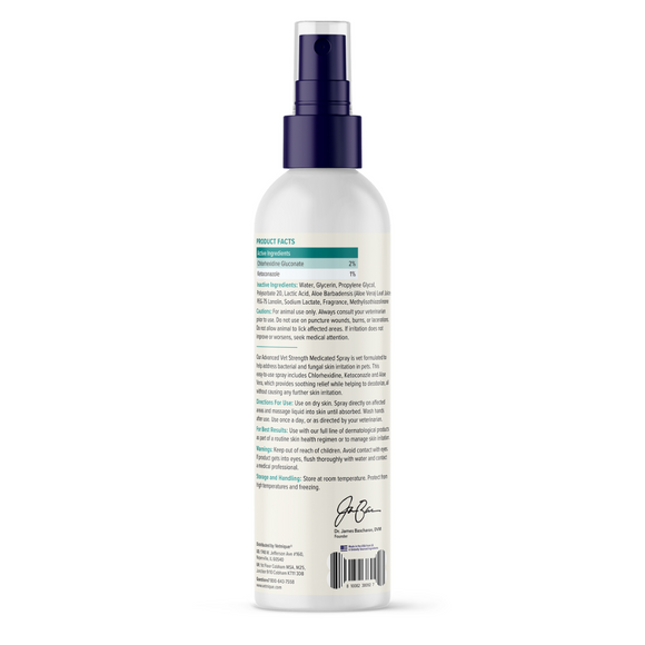 Dermabliss Advanced Vet Strength Medicated Spray 8 oz - Medicated Spray 7