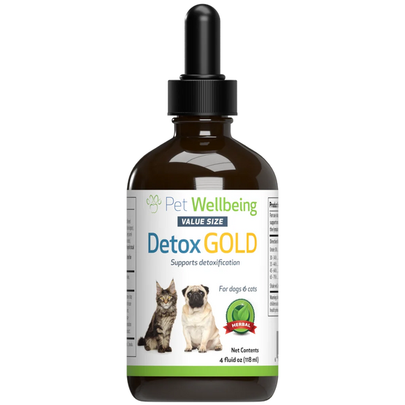 Detox Gold for Dogs - Gentle Detoxification & Elimination Support - 4 oz - Dog Supplements & Vitamins 2