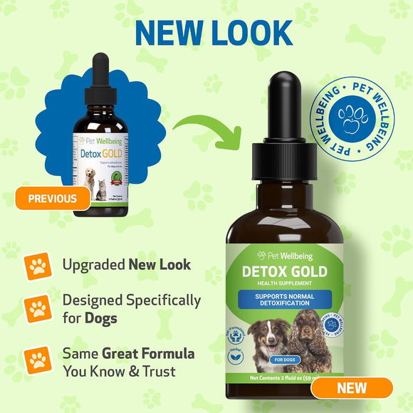 Detox Gold for Dogs - Gentle Detoxification & Elimination Support - Dog Supplements & Vitamins 3