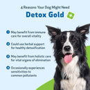 Detox Gold for Dogs - Gentle Detoxification & Elimination Support - Dog Supplements & Vitamins 4