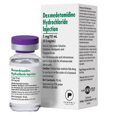 Dexmedetomidine Hydrochloride Injection for Dogs & Cats 0.5 mg/ml 10 ml (Manufacturer may vary) - Pet Medicine 3