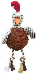 Ethical Giggler Plush Chicken Dog Toy, Assorted Colors