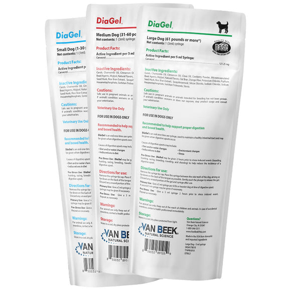 DiaGel Anti-Diarrheal Gel for Medium Dogs (3 ml) - Dog Digestive & Probiotics Supplements 4