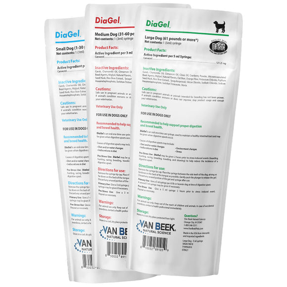 DiaGel Anti-Diarrheal Gel for Small Dogs (1 ml) - Dog Digestive & Probiotics Supplements 4