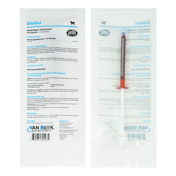 DiaGel Anti-Diarrheal Gel for Small Dogs (1 ml) - Dog Digestive & Probiotics Supplements 3