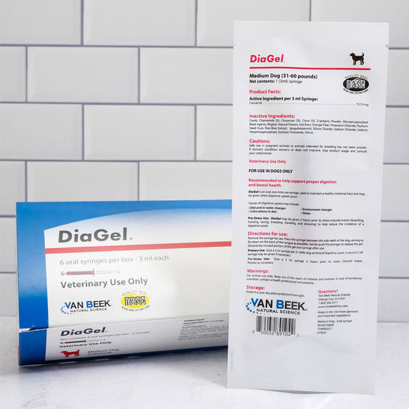 DiaGel Anti-Diarrheal Gel for Medium Dogs (3 ml) - Dog Digestive & Probiotics Supplements 9