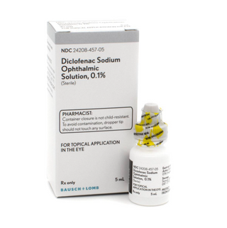 Diclofenac Sodium Opthalmic Solution 0.1% 5 mL 
