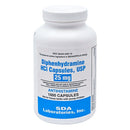 Diphenhydramine HCI Capsules (Manufacturer may vary - 25-mg / 100 Tablets - Online Dog Pharmacy: Supplements Vitamins