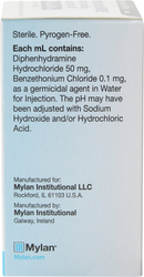 Diphenhydramine HCI Injection - 50mg/ml - Online Dog Pharmacy: Supplements Vitamins and Medication 3
