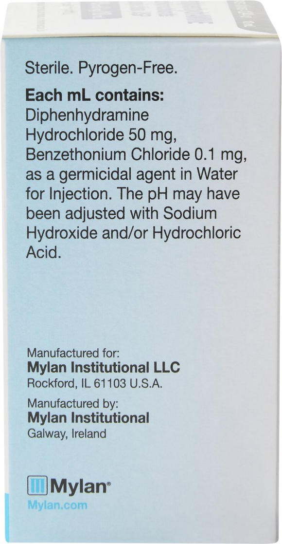 Diphenhydramine HCI Injection - 50mg/ml - Online Dog Pharmacy: Supplements Vitamins and Medication 3