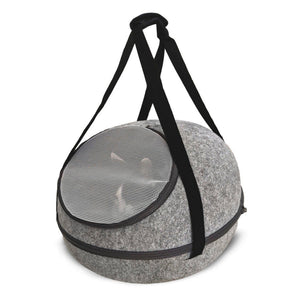 Doc & Phoebe Sleep N Go Pet Bed Grey 10.75’’ - Pet Carrier & Crate Accessories 1