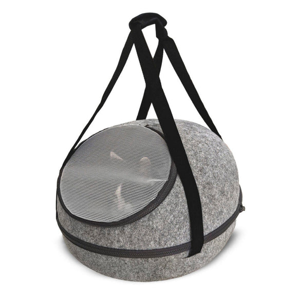 Doc & Phoebe Sleep N Go Pet Bed Grey 10.75’’ - Pet Carrier & Crate Accessories 1