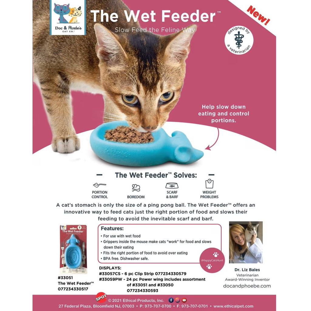 Doc & Phoebe The Wet Feeder - Slow Cat Feeder for Better Digestion