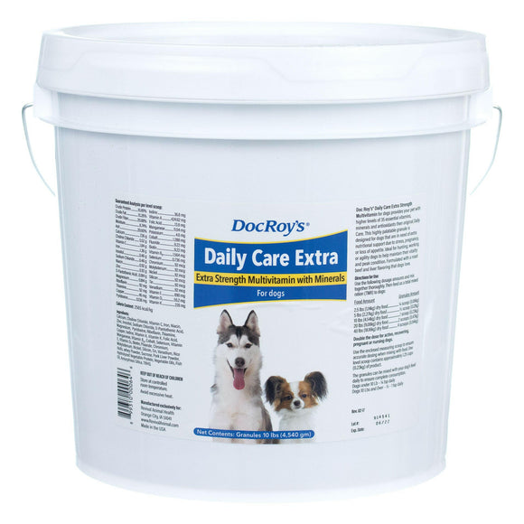 Doc Roy’s Daily Care Extra Granules for Dogs - 10 lbs - Dog Multi-Vitamins 4
