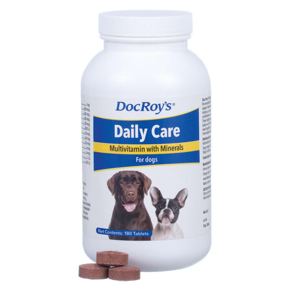Doc Roy’s Daily Care Multivitamin Tablets for Dogs - 180 tablets - Shop For Dog Products Online > Online Dog Pharmacy: