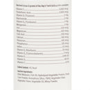 Lable with ingredients list