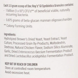 Lable with ingredients 