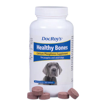 Doc Roy's Healthy Bones - Supplement for Puppies and Adult Dogs, 100 ct