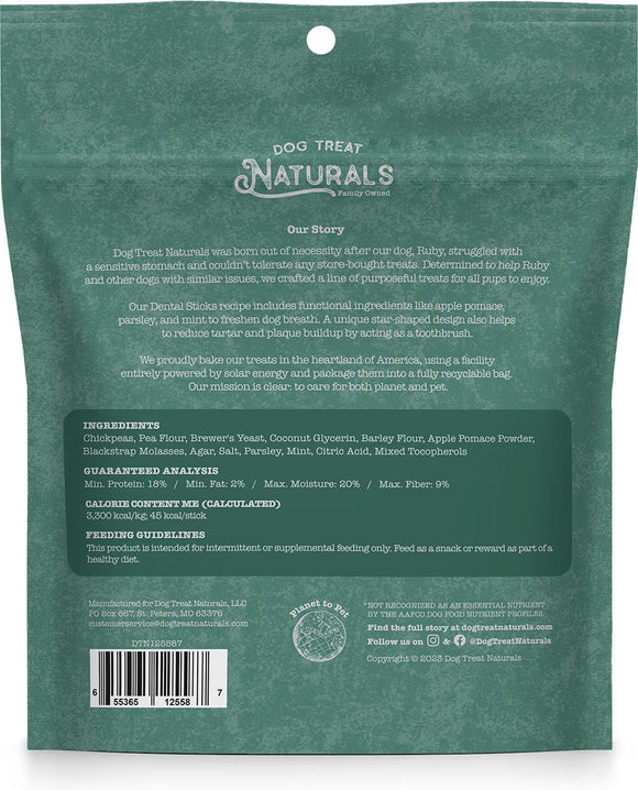 Dog Treat Naturals Dental Sticks Treats, 10-oz Dog Treats.