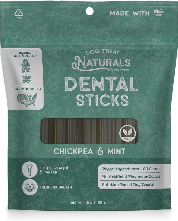 Dog Treat Naturals Dental Sticks Treats, 10-oz Dog Treats.