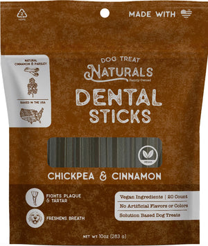 Dog Treat Naturals Dental Sticks Treats, 10-oz Dog Treats.