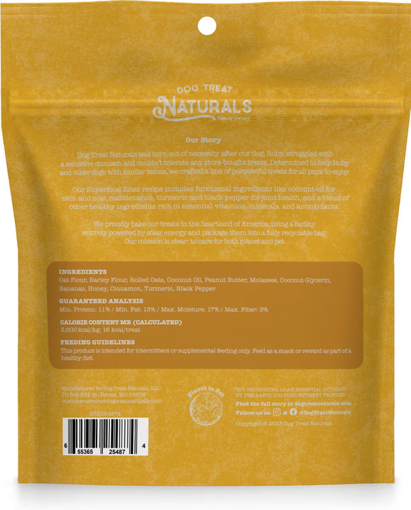 Dog Treat Naturals Superfood Bites Treats 8-oz - Dog Treats 6