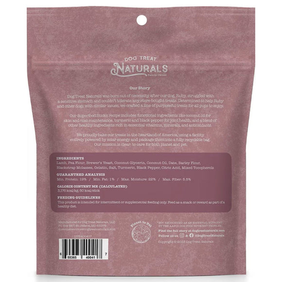 Dog Treat Naturals Superfood Sticks Lamb & Date Dog Treats (10 oz)