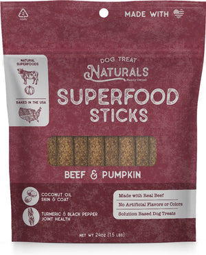 Dog Treat Naturals Superfood Sticks Treats 10-oz - 24-oz / Beef & Pumpkin - Dog Treats 2