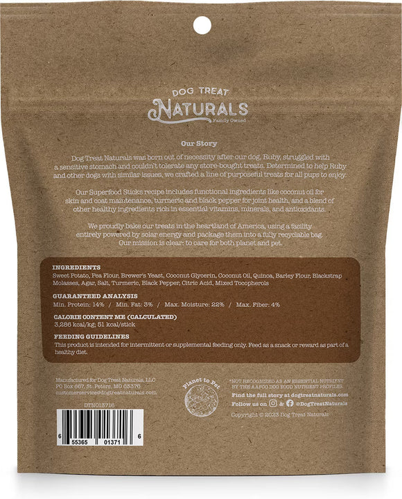 Dog Treat Naturals Superfood Sticks Treats 10-oz - Dog Treats 16
