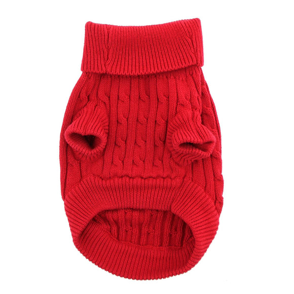 Doggie Design Combed Cotton Cable Knit Sweater for Dogs & Cats - Pet Apparel 4