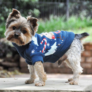 Doggie Design Combed Cotton Ugly Reindeer Holiday Dog Sweater for Dogs & Cats - Dog Clothing & Apparel 2