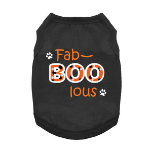 Doggie Design Fab-Boo-Lous Dog Shirt Black for Dogs & Cats Dog Clothing & Apparel.